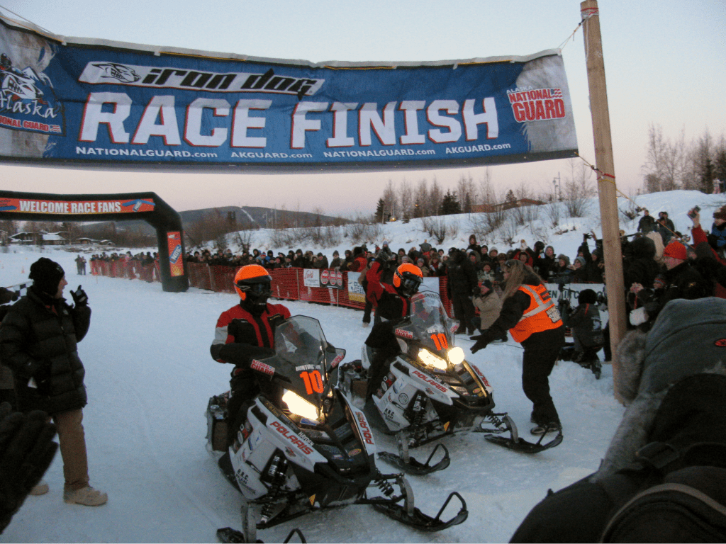 Snowmobile race Alaska